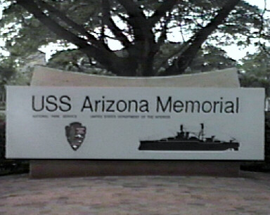 The USS Arizona Memorial.